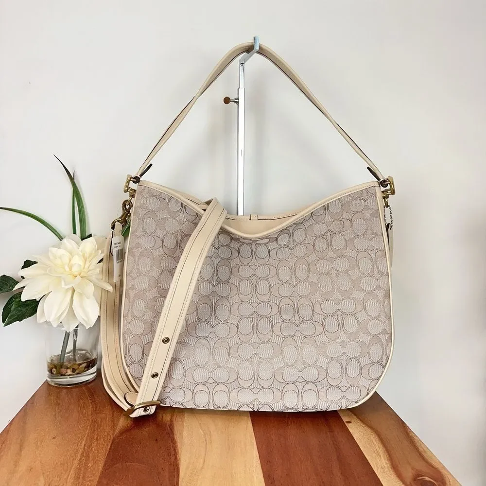 NWT Coach Soft Tabby Hobo In Signature‎ Jacquard